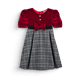 thumbnail image 2 of Vestido Navideño de Terciopelo con falda a cuadros abrigadora para Bebé FLORY 0120, Rojo, 2 Años, 2 of 5