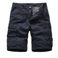 thumbnail image 3 of Gubotare Men's Camo Cargo Shorts Relaxed Fit Multi-Pocket Outdoor Camouflage Cargo Shorts Cotton (Dark Blue,32), 3 of 4