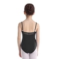 thumbnail image 5 of Hansber Gymnastics Leotards for Girls Sleeveless Camisole Leotard Ballet Dance Practice Ballerina Outfit Black 120, 5 of 6