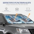 thumbnail image 4 of Windshield Sun Shade, Skydiving Cat Fisheye View Foldable Car Sun Shade Windshield for Front, 2 Pieces, 4 of 7