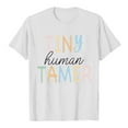 thumbnail image 3 of safuny Men's Loose Shirts with Pocket Clearance Hawaiian Beach Button Rainbow Stripe Print Tees Clothing Fashion Summer Holiday Short Sleeve Shirts Lapel Pullover White L, 3 of 3