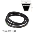 thumbnail image 2 of Unique Bargains 1140mm Inner Girth 10mm Width Cogged V Belts, Rubber, for Power Transmission, 2 of 6