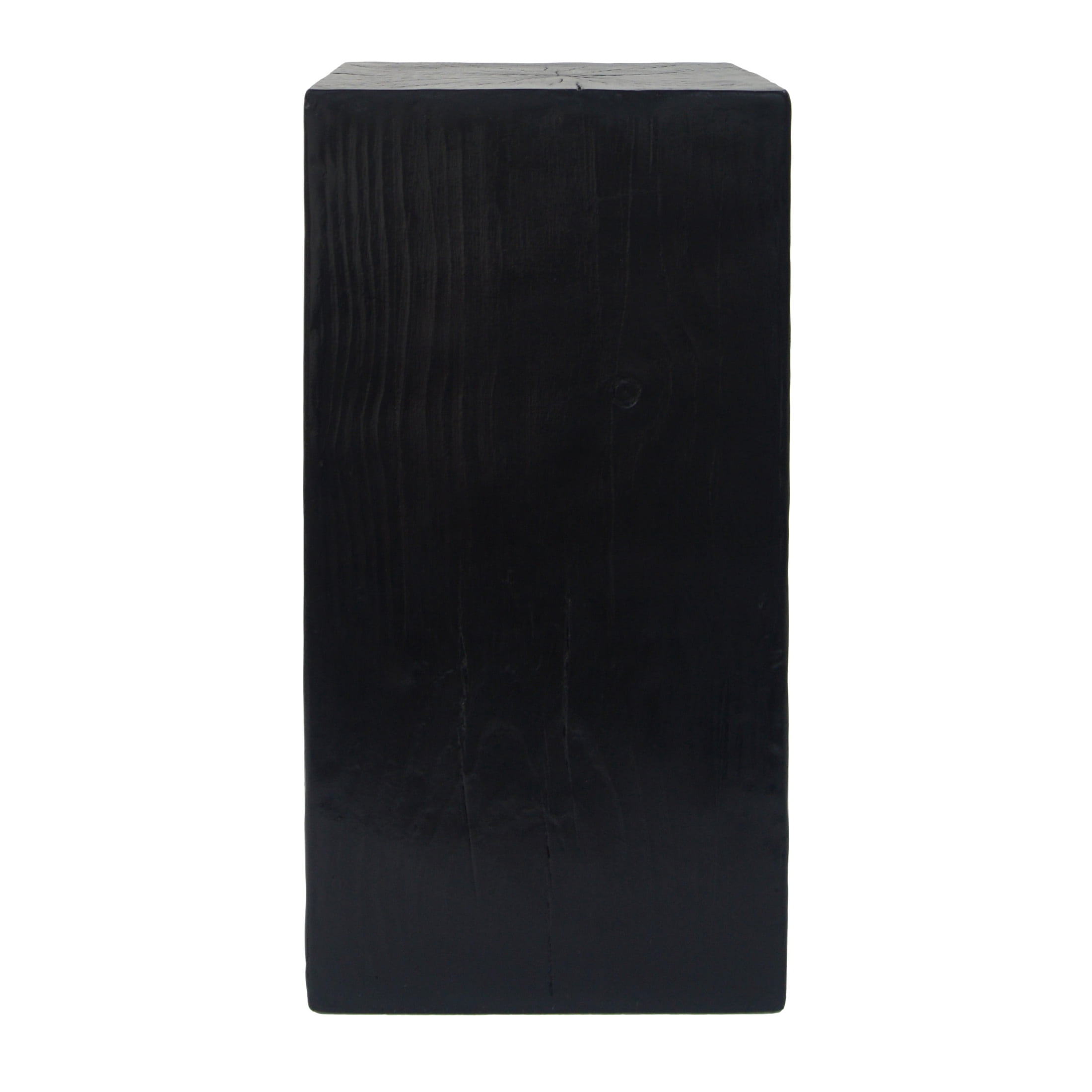 Christopher Knight Home 27.75" MGO End Table, Wood-Look Square Design, Indoor Outdoor Side Table, Black Finish