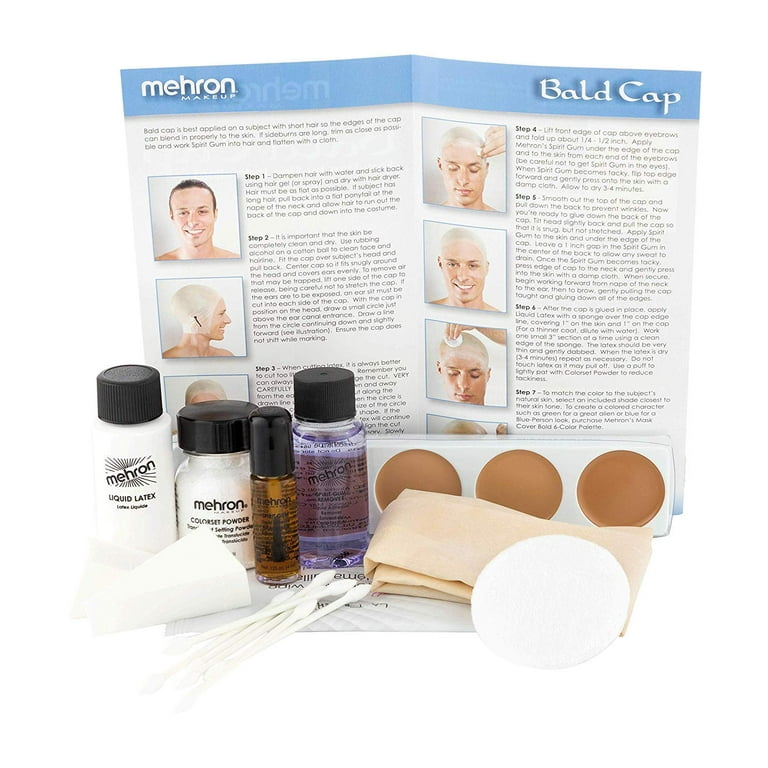 Mehron Bald Cap Makeup Kit