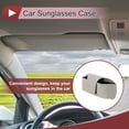 thumbnail image 2 of Estuche para Gafas de Sol para Coche Unique Bargains Soporte Universal para Parasol Imitación de Piel de Vaca 16.5x9CM 1 Pcs Gris, 2 of 7