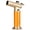 Yellow, variant on Cigar Multifunctional Lighter With V-Shaped Cigar Scissors Cigar Drill Portable Inflatable-