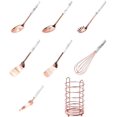 thumbnail image 1 of Kitchen Cooking Utensils, Stainless Steel Kitchen Utensil Set 8pcs with Holder Kitchen Utensil Set for Kitchen Gadgets Tools, 1 of 8