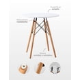 thumbnail image 4 of Mesa Eames Redonda De Madera Estilo Minimalista Moderno 80 cm, 4 of 8