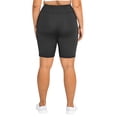 thumbnail image 4 of Domuza Women's Plus Size High Waist Biker Shorts Yoga Workout Sports Athletic Running Shorts with Pockets Black 5XL, 4 of 4