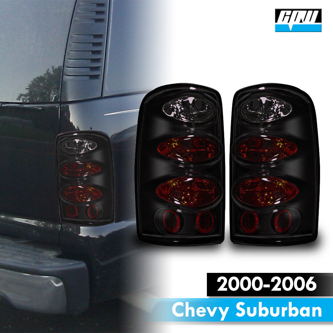 Smoke Tail Light Pair For 2000-2006 Chevy Tahoe/Suburban & GMC Yukon (Halogen)