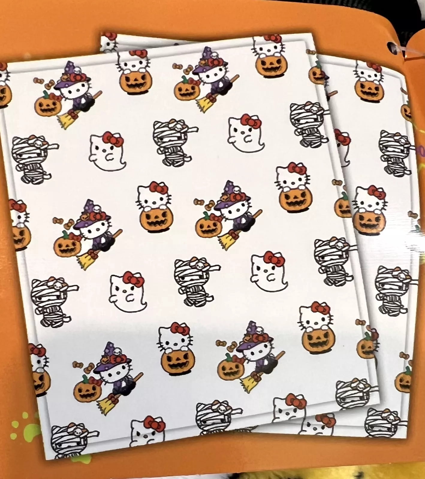 Hello Kitty HALLOWEEN Ghost Witch Mummy 60x70 Throw 2 Pack