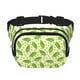 thumbnail image 1 of Fotbe Green Peas Cangurera Cuadrada con Estampado de Doble Capa, Bolsa de Cintura Ajustable Mini para Hombres y Mujeres, 1 of 9