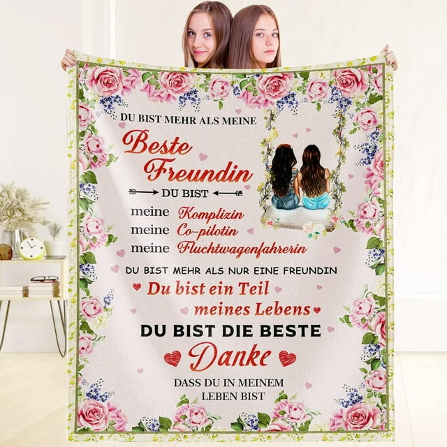 LHSHID Best Friends Gift Ideas Blanket Flannel Soft and Comfortable Anti static Bed Sofa Blanket 50x60in