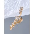 thumbnail image 2 of 1 Mode casual Multi-Micro-Incrusté zircon en Forme de Fleur long Nombril Clou Femmes piercing Bijoux FGS, 2 of 6