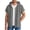 Gray, variant on Short Sleeve Hoodie Jacket for Men Fashion Streetwear Letter Texture Knit Zip-Up Drawstrings Jackets with Pockets Big and Tall Gray XXXXL