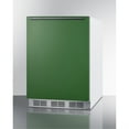 thumbnail image 2 of Undercounter 24" all-refrigerator for residential use with emerald green door, stainless steel handle, and white cabinet, 2 of 5