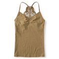thumbnail image 1 of Aeropostale - Camiseta sin mangas con espalda de encaje para mujer, verde, grande Aeropostale Cami, 1 of 1
