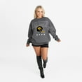 thumbnail image 3 of Women's Gameday Couture Charcoal Iowa Hawkeyes Oversized Rising Stars Premium Fleece Drop Shoulder Sweatshirt, 3 of 5