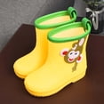 thumbnail image 4 of NAISIBABY Women Rain Boots, Toddler Non-Slip Soft Soled Waterproofed Outdoor Rainboots Yellow Size 9, 4 of 6
