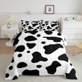 thumbnail image 2 of Castle Fairy Cow Print 3 Pieces Queen Comforter Set for Kids Children,Black White Ultra Soft Bedding Sets,Farmhouse Animal Bedding Comforter Set Breathable,Super Cozy Room Decor, 2 of 8