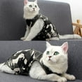 thumbnail image 4 of BT Bear Cat Surgery Recovery Suit, After Surgery Wear for Abdominal Wounds Spay, Pet Cat Weaning Shedding Suit Onesie Camouflage Jumpsuit L, 4 of 7