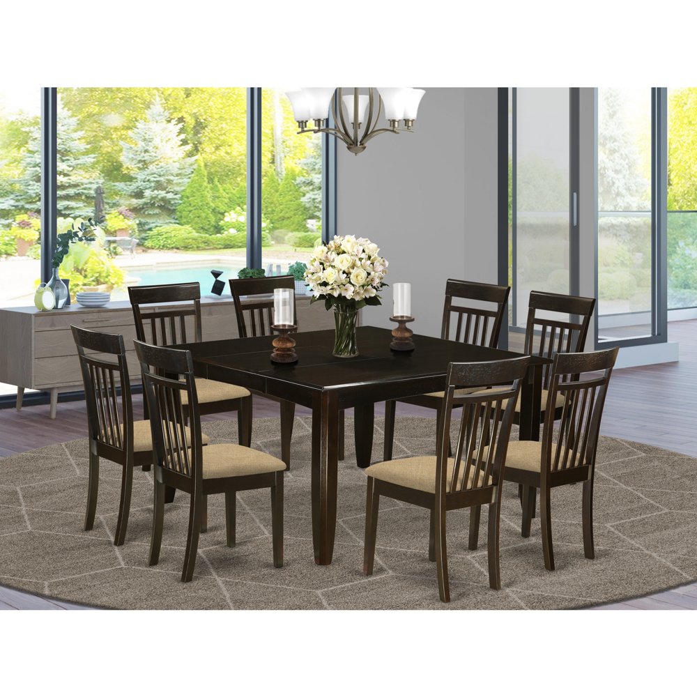 East West Furniture PFCA9CAPC 9 PC Dining room set for