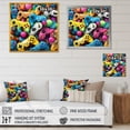 thumbnail image 4 of Designart "Colorful Designs of Gaming Controllers" Fashion Framed Wall Art Decor - Modern Colorful Video Games Hallway Framed Wall Art Decor, 4 of 6