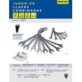 thumbnail image 2 of Juego 15 Llaves Combinadas Métricas Satinadas Surtek Rack F10M, 2 of 3