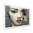 thumbnail image 4 of Designart "Portrait Collage In Beige And Grey Shades" African Art Picture Framed Canvas Prints, 4 of 5
