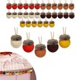 thumbnail image 4 of Matsuzay 30 Uds. Adornos de bellota de fieltro guirnalda de bellota de fieltro de lana bolas de fieltro Pom bellotas decoración rústica de bellota de Kits de decoración para fiestas Matsuzay HA012902-00, 4 of 6
