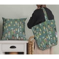 thumbnail image 5 of Soimoi Green Poly Georgette Fabric Crowd Theme Human Figure Printed Craft Fabric by the Yard 52 Inch Wide, 5 of 5