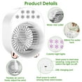 thumbnail image 5 of iMountek Portable Air Conditioner Fan 4 In 1 Mini Desktop Air Conditioner Fan Water Mist Cooling Fan with Colorful Atmosphere Light USB Rechargeable Humidifier Fan, 5 of 10