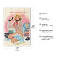 thumbnail image 2 of Miss Information - Vintage Pin Up Girl Print by Bill Randall c.1959 - Master Art Print (Unframed) 13in x 19in, 2 of 4