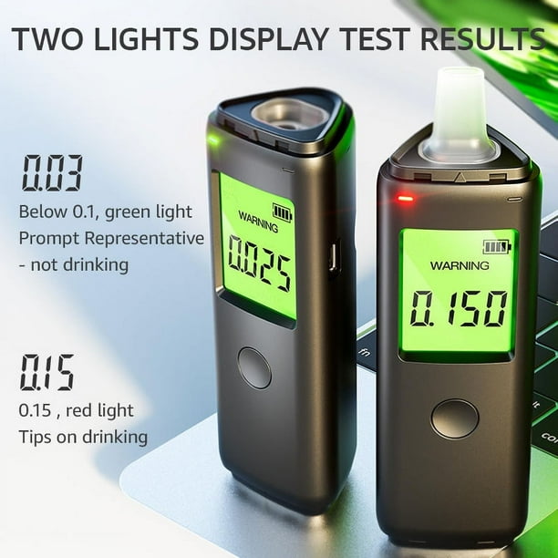 KUIZAP Breathalyzer Rechargeable ProfessionalGrade Accuracy Portable Breath Alcohol Tester