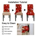 thumbnail image 4 of Eurhowing Christmas Chair Covers Set of 6, Stretchable Spandex Dining Chair Slipcovers, Washable Xmas Chair Protectors for Holiday Party, Kitchen, Restaurant Decor, 4 of 7
