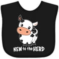 thumbnail image 3 of Inktastic New to the Herd Cute Cow Boys or Girls Baby Bib, 3 of 4