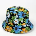 thumbnail image 2 of Charmgo Trucker Hat Clearance, Unisex Fashion Double Sided Climbing Bucket Hat Reversible Coconut Tree and Flowers Printed Fisherman Cap Packable Outdoor Sun Hats Bucket Hat Baseball Cap A, 2 of 3