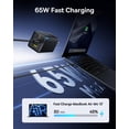 thumbnail image 4 of Cargador Baseus 2 Pack de 65 W USB C PPS de 3 puertos para MacBook, iPad, 4 of 9