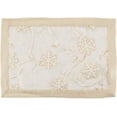 thumbnail image 4 of Fennco Styles Printed Snowflake & Ribbon Semi-Sheer Placemats 14" W x 20 L, Set of 4 - Gold Table Mats for Home, Dining Room, Banquets, Christmas and Special Events, 4 of 4