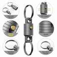 thumbnail image 4 of Titanium Quick Release Keychain Heavy-Duty Detachable Clip, Anti-Lost EDC Key Holder Ring for Men Women, 4 of 9