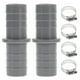 thumbnail image 1 of 2 Conjuntos Adaptador de extensión de la manguera del conector de la manguera de la manguera de la lavadora con abrazaderas de manguera, 1 of 7