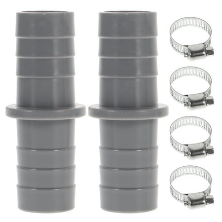 

2 Sets Washing Machine Drain Hose Connector Drain Hose Extension Adapter with Hose Clamps