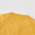 thumbnail image 6 of Sentuca Girls Cardigan Sweater, Long Sleeve Button Down Crewneck Sweater Kids Solid Embroidery Coat Size 9-10Y Yellow, 6 of 7
