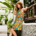 thumbnail image 2 of Naloa America Symbols Print Women's Summer Spring Casual Beach Sundress,Vacation Sleeveless Tank Crewneck Loose Dresses, 2 of 7