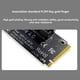 thumbnail image 5 of Adaptador de conversión de ranura NGFF a PCI-E X4. Tarjeta de expansión de puerto M2 a PCIE compatible con la interfaz PCI-E X1, X4, X8 y X16 PH47C., 5 of 5