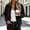 Black, variant on WIZUTIZ Women's Suede Jacket Lapel Collar Full Zip Long Sleeve Vintage Coat with Lining for Fall Winter Outdoor