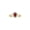 Garnet, variant on Rings for Women 14K Gold Plated Silver Halo of Diamond Birthstone Ring 6X4MM Gemstone July Ruby Jewelry for Women Size 9