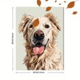 thumbnail image 3 of Toile Murale Portrait de Golden Retriever 15,75 X 11,81 Pouces, 3 of 8