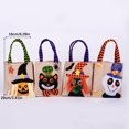 thumbnail image 3 of Halloween Candy Bags Wrapping Container Lovely Pattern Festival Linen Fabric DIY Dessert Gift Pouch Party Supplies Props Witch pattern, 3 of 9