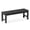 Black, variant on kaleemen 2-Person Outdoor Bench,Weatherproof Poly Lumber Patio Backless Bench for Yard, Porch and Park, Green